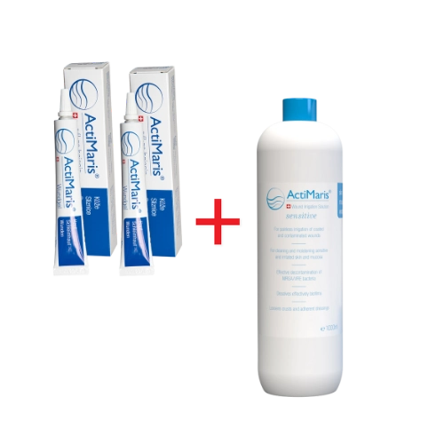 Súprava 2x ActiMaris Gél + Sensitiv roztok 1000 ml