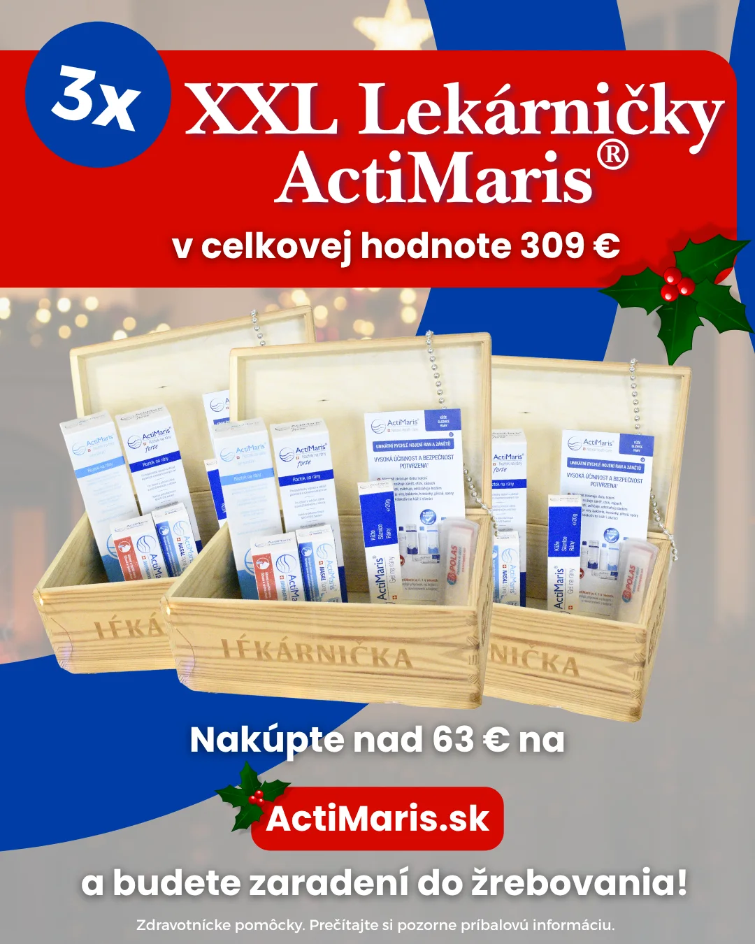 3x XXL vánoční lékárničky ActiMaris