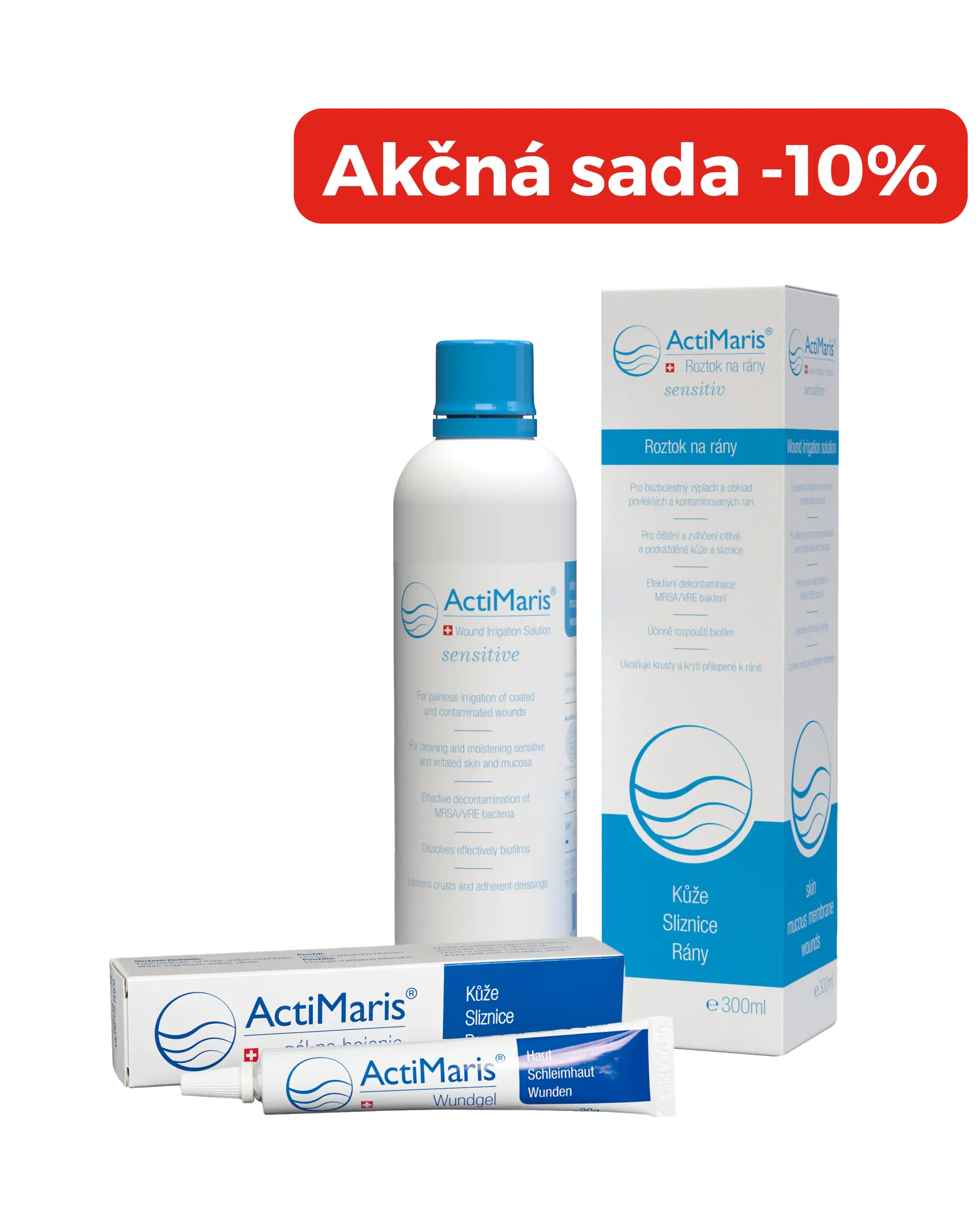 sada actimaris gel + roztok sensitiv s -10 % ActiMaris gel + Sensitiv roztok v akční sadě s -10 %
