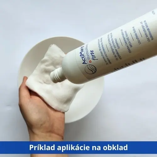 sk-300-forte-obklad ActiMaris forte roztok je možné aplikovať ako obklad na chronickú alebo akútnu ranu.