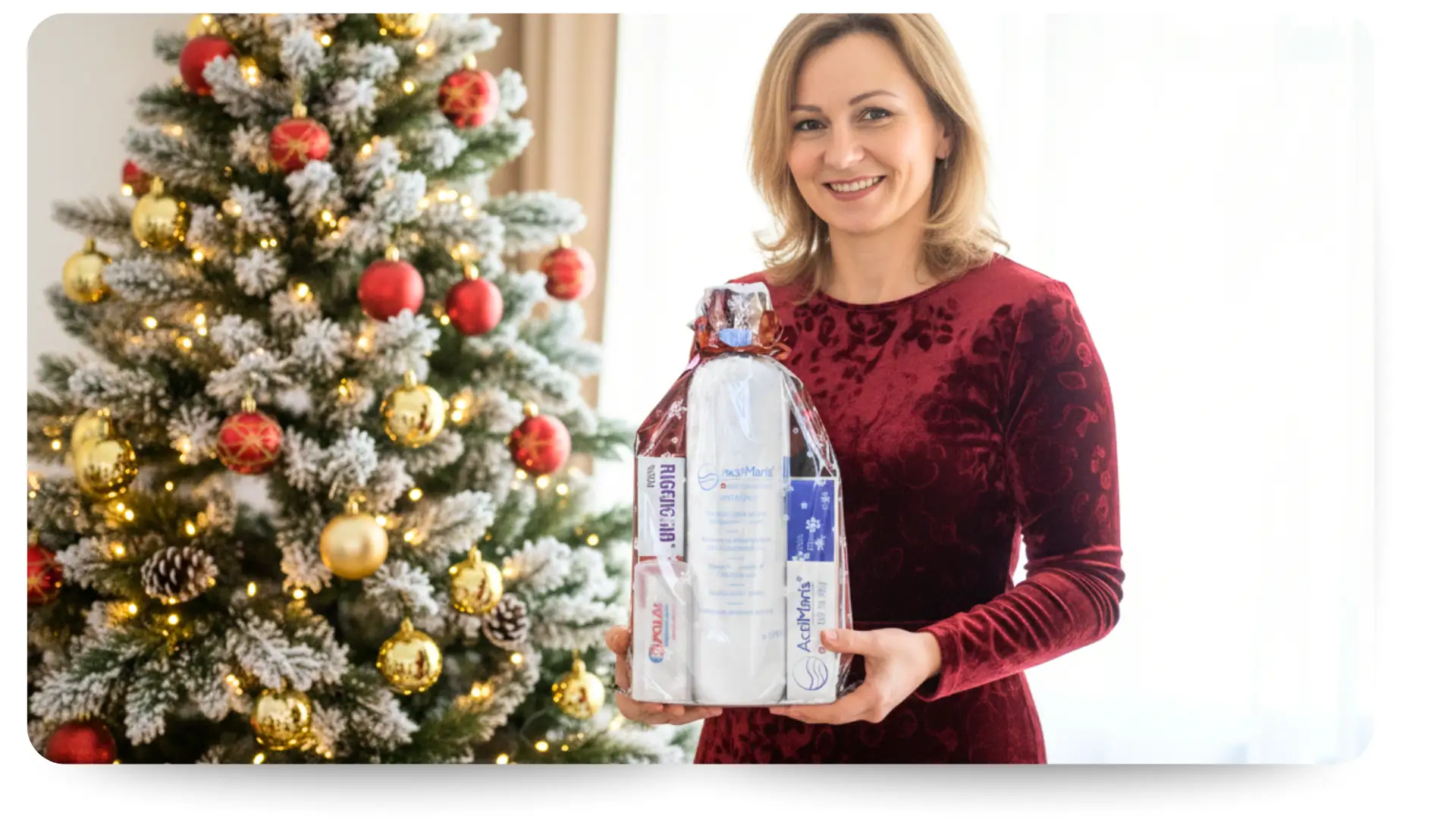 Vianočný darček ActiMaris a Rigenoma produkty na rýchle hojenie citlivej pokožky.